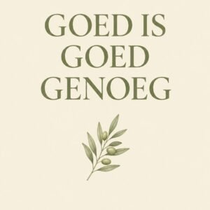 Goed is goed genoeg · Nederlands