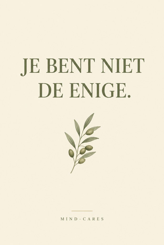 Je bent niet de enige · Nederlands